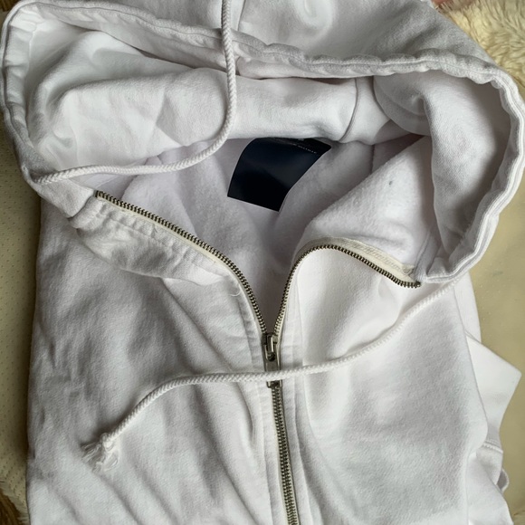 Brandy Melville Tops Nwt Brandy Oversized Christy Hoodie In White
